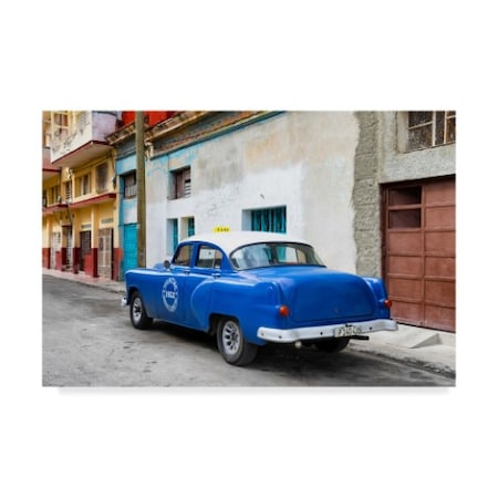 Philippe Hugonnard 'Blue Taxi Pontiac 1953' Canvas Art,30x47